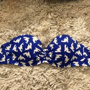 Bandeau shark swimsuit